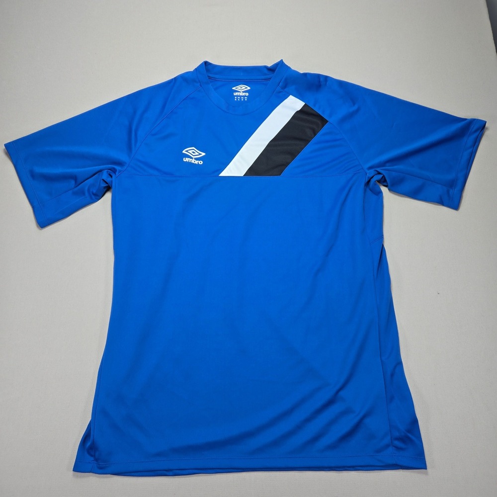 Umbro Soccer Jersey Athletic‎ Training Top Black White Stripe Men's XL